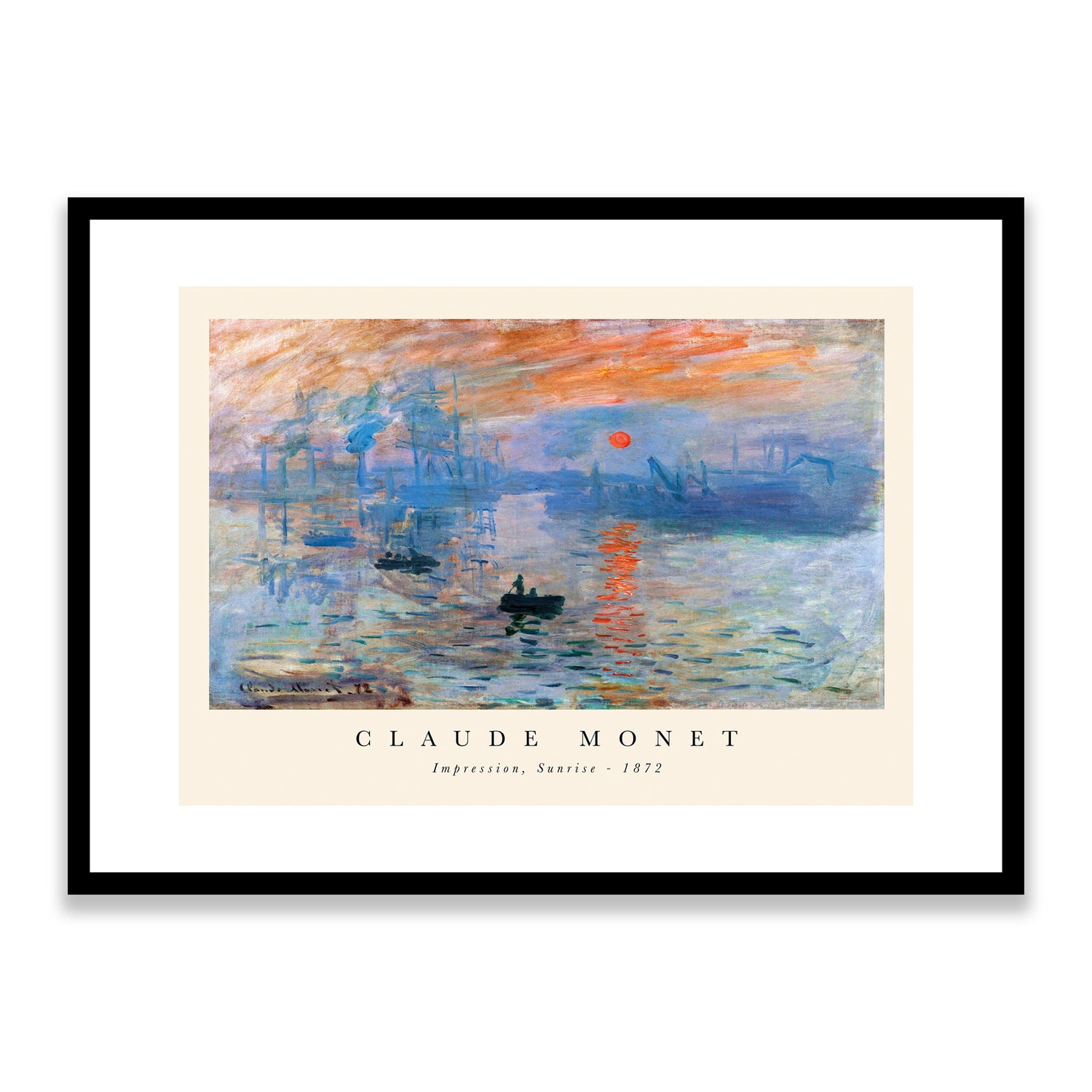 Monet Impression, Sunrise 1872 Framed Print