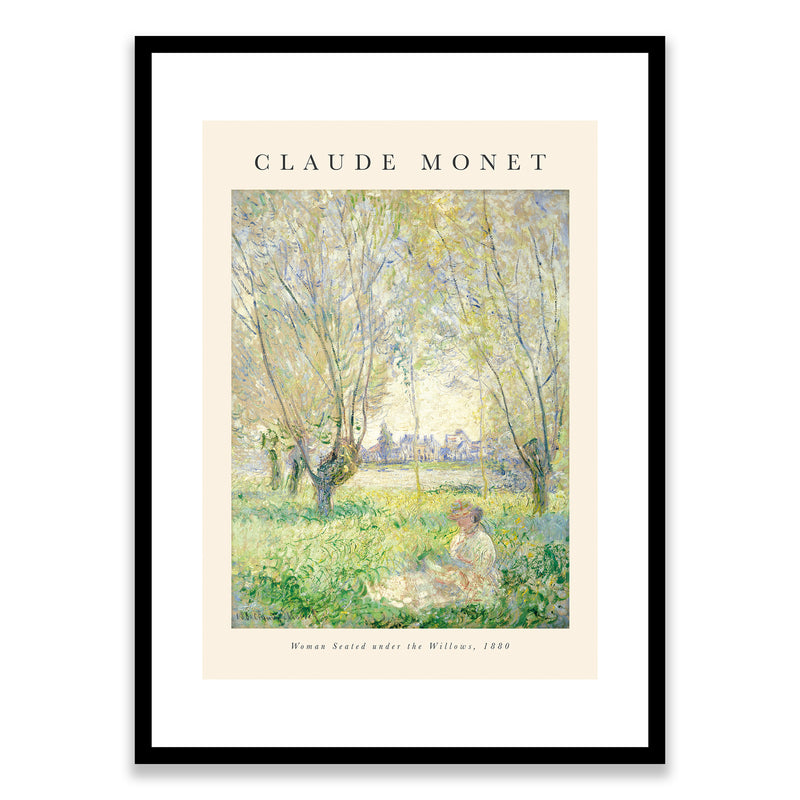 Monet Woman Under the Willows 1880 Framed Print