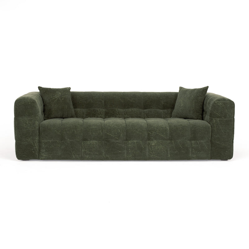 Michelin 3 Seater Sofa Dark Green
