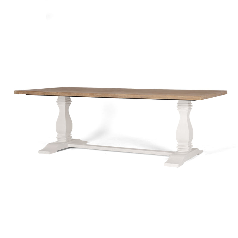 Parisian Dining Table 240 (double pedestal)