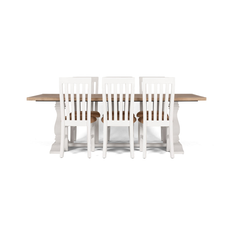 Parisian Dining Table 240 (double pedestal)
