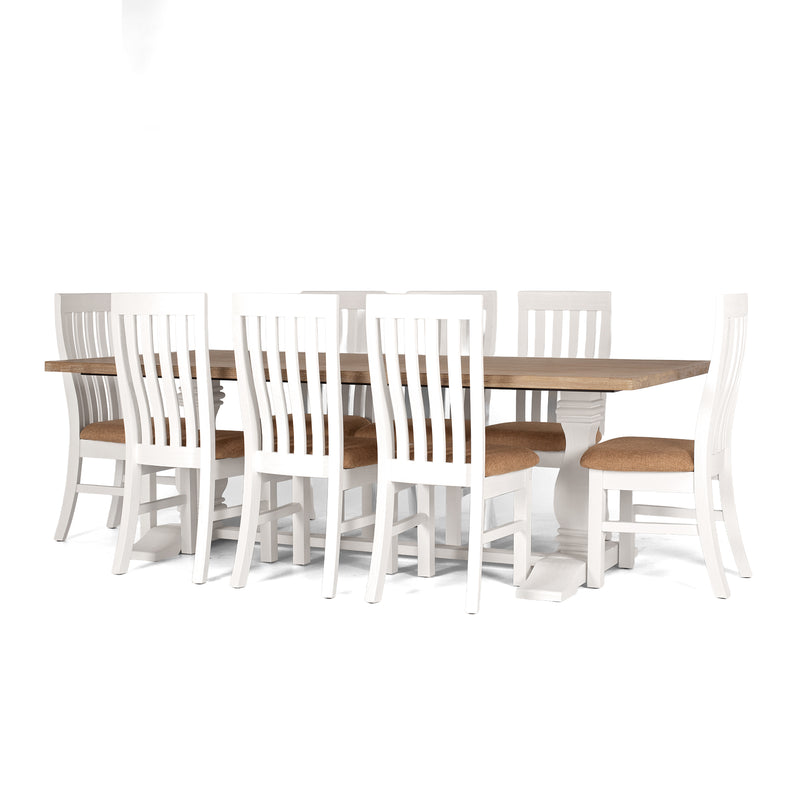 Parisian Dining Table 240 (double pedestal)