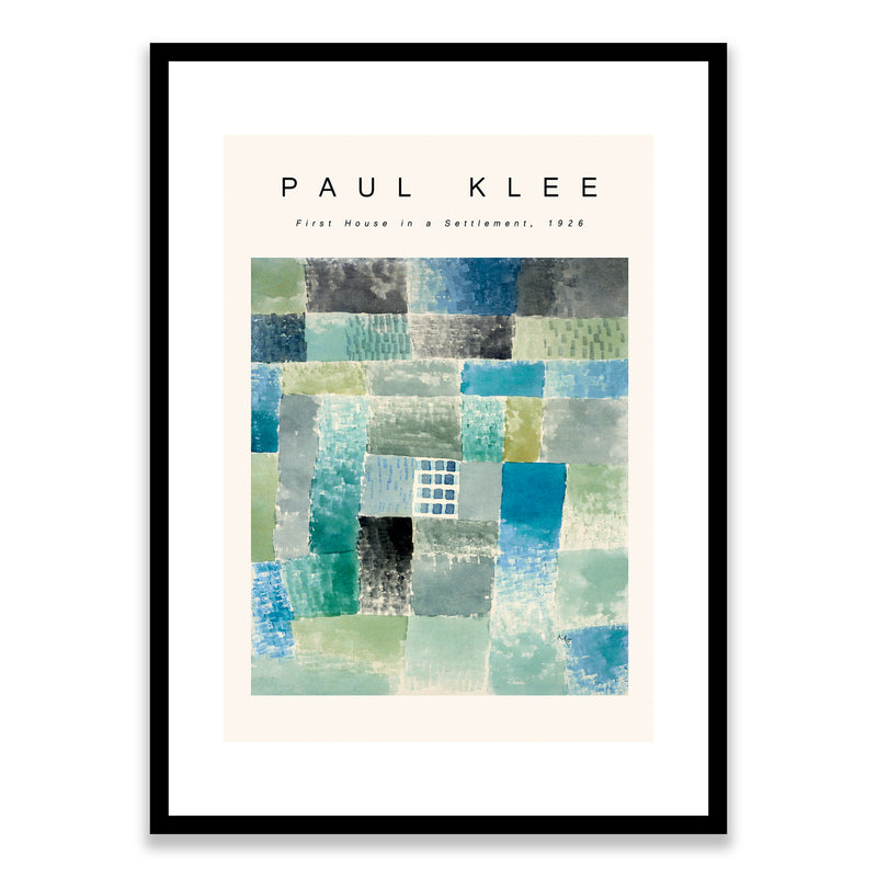 Paul Klee The First House in the Settlement 1926 Framed Print