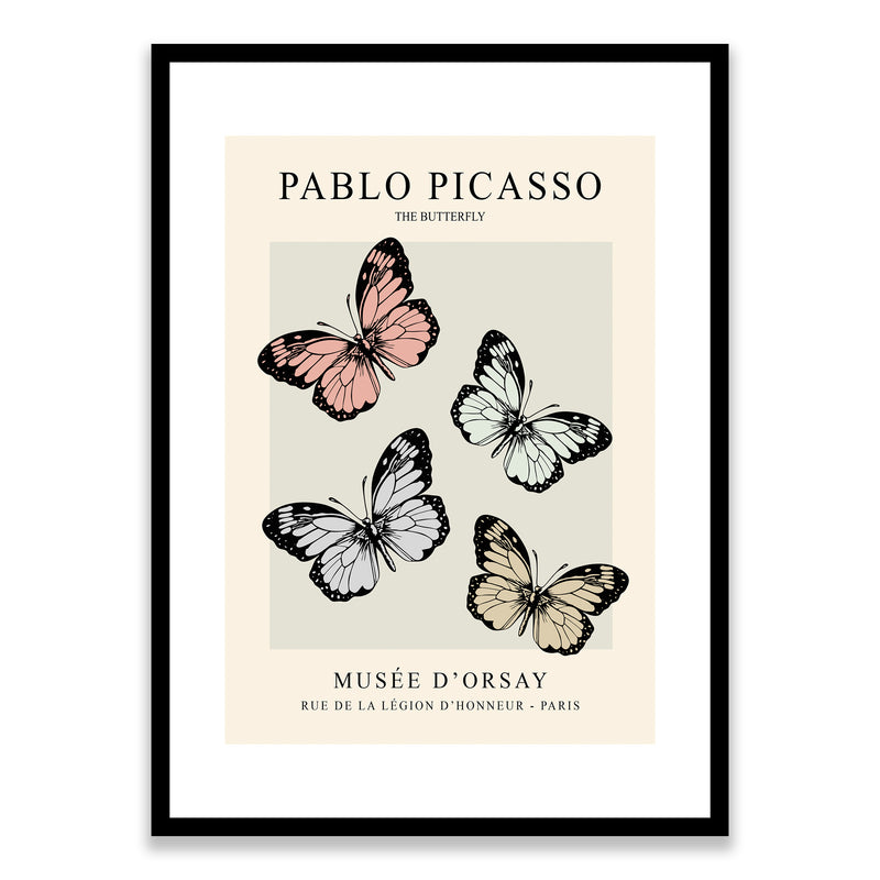 Picasso The Butterfly Framed Print