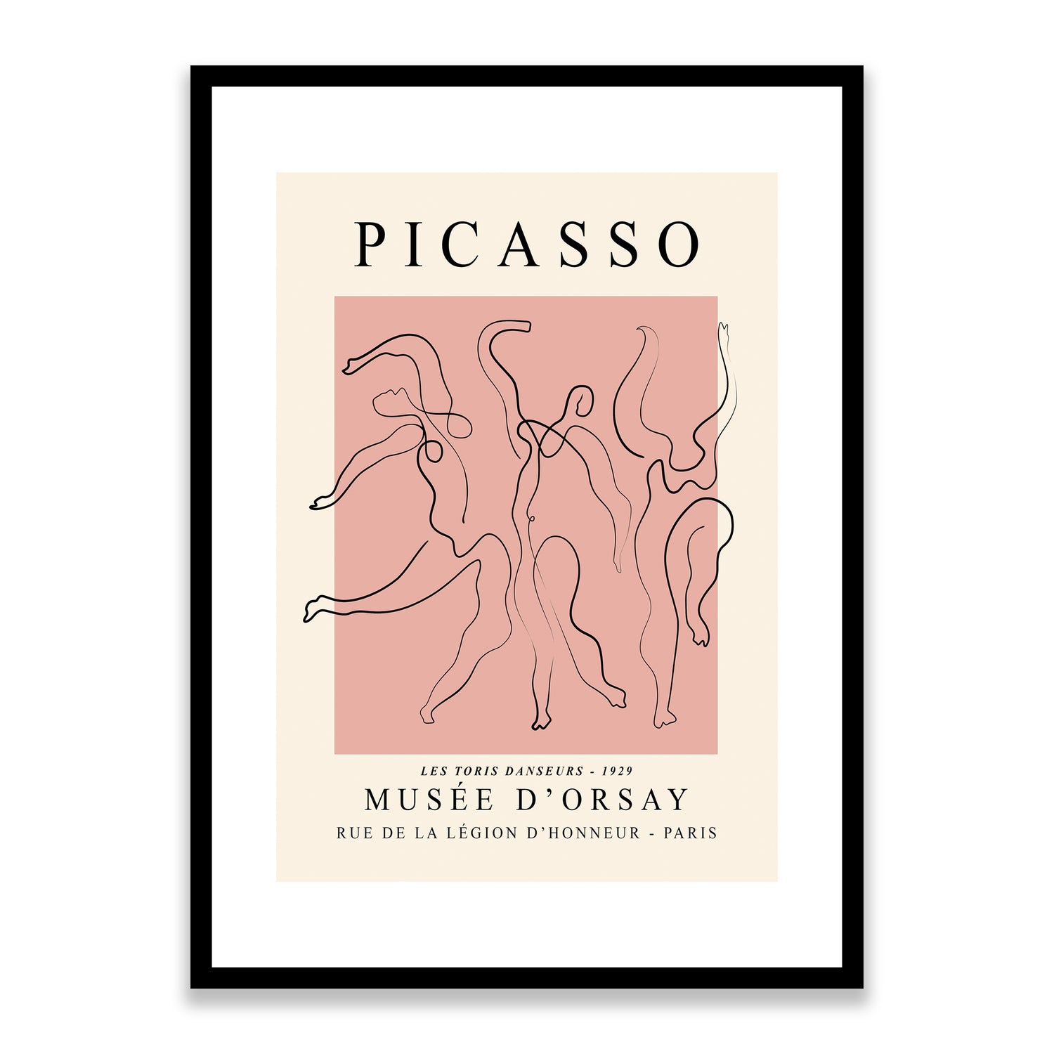 Picasso Les Toris Danseurs 1929 Framed Print