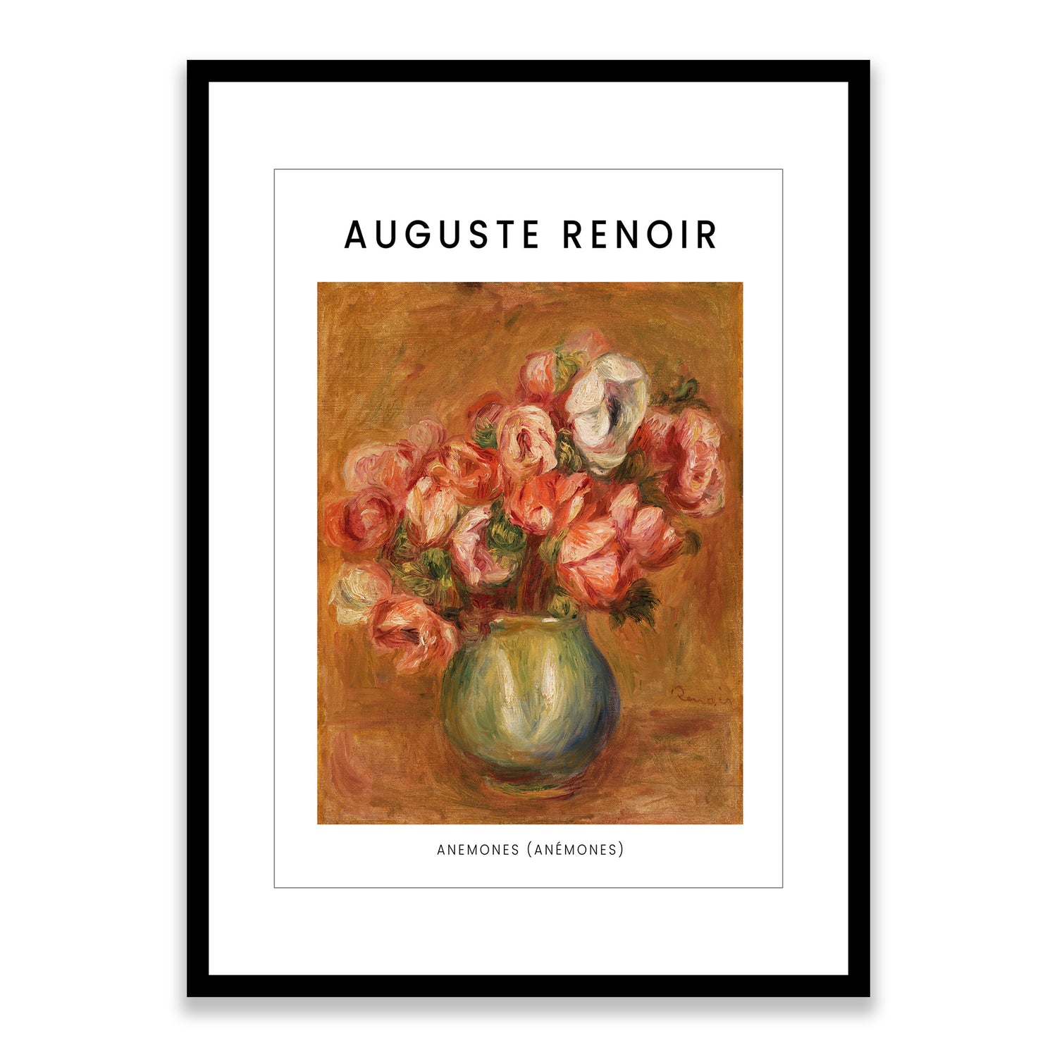 Renoir Anemones Framed Print