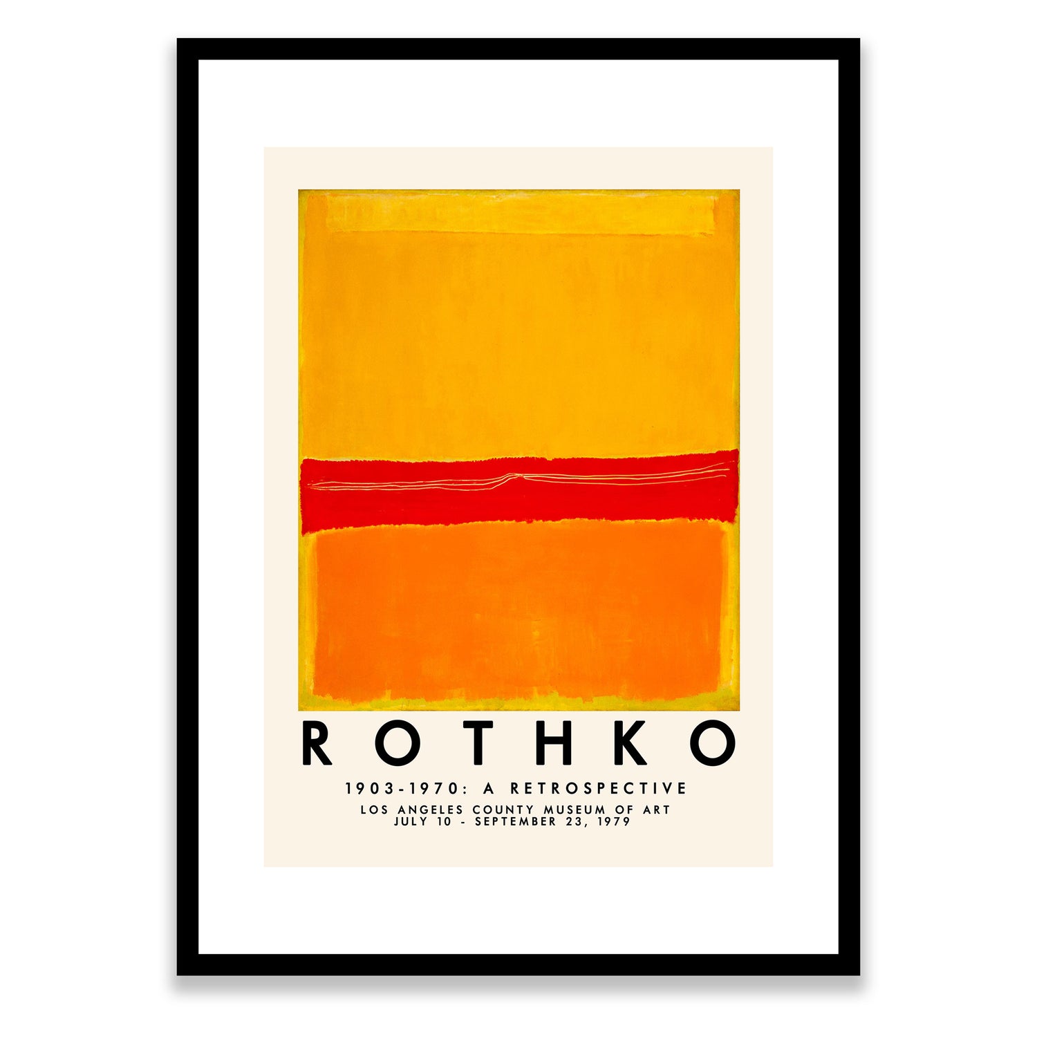 Rothko1903-1970: A Retrospective II Framed Print