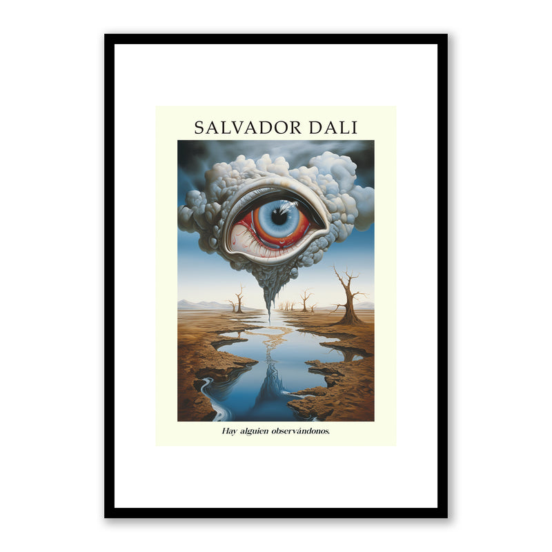 Salvador Dali - Hay alguien observandonos Framed Print