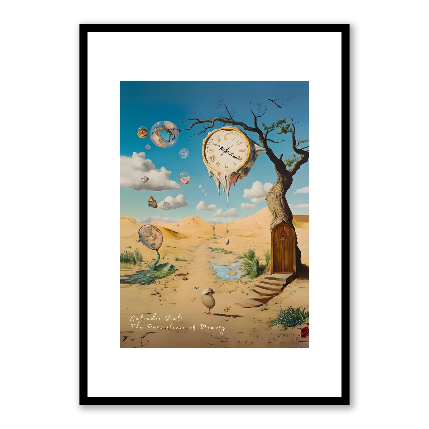 Salvador Dali - The Persistence of Memory Framed Print
