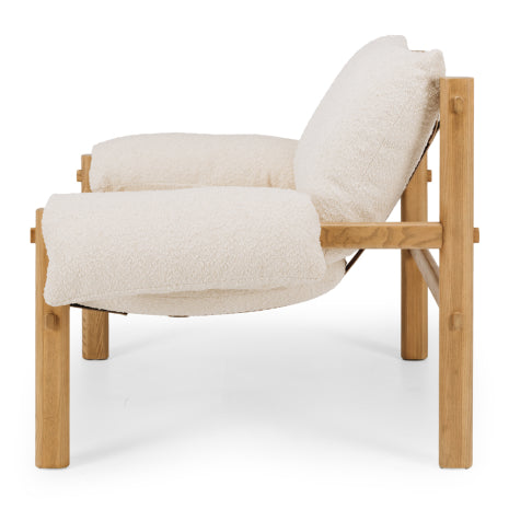 Retreat Armchair White Boucle - Back Order (Due 06/12)