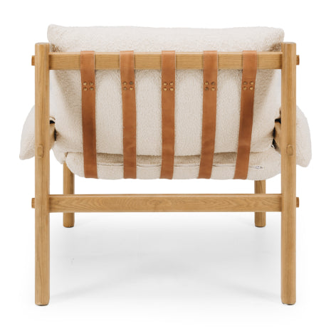 Retreat Armchair White Boucle - Back Order (Due 06/12)