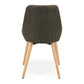 Bari Dining Chair Green (Oak Leg)