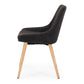 Bari Dining Chair Dark Grey (Oak Leg)