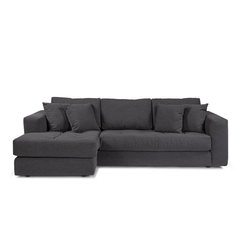 Hugo 3 Seater Chaise - Dark Shadow