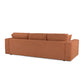Hugo 3 Seater Chaise - Sunburn