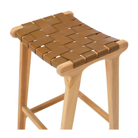 Indo Woven Barstool Saddle