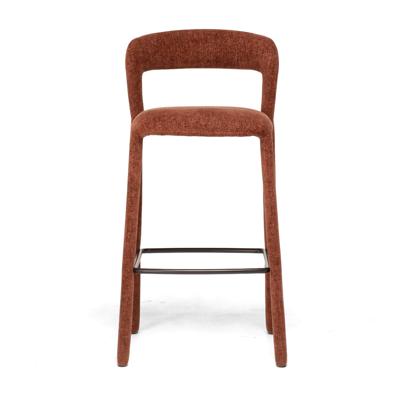 Munich Barstool Rust Burgundy