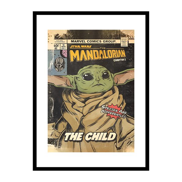 Star Wars The Mandalorian Framed Print