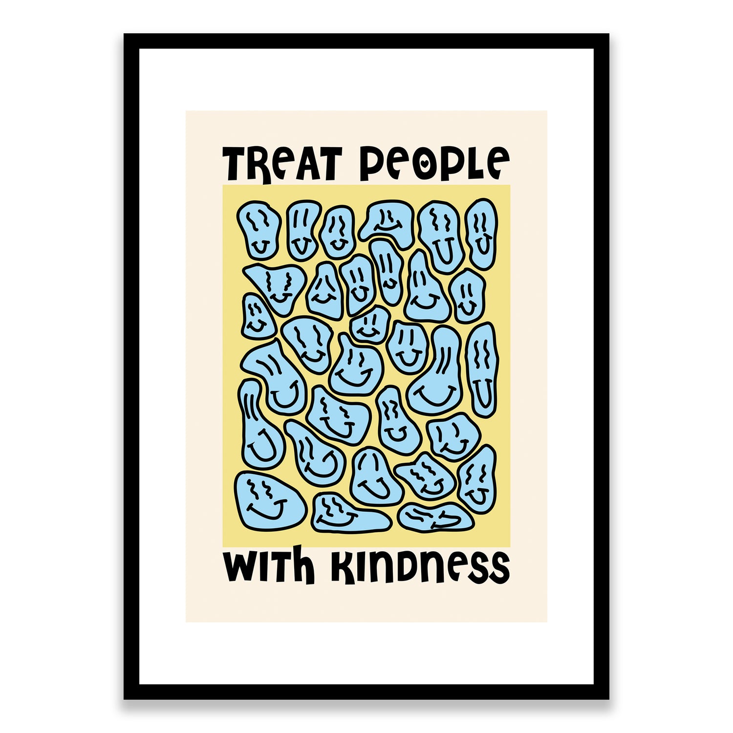 Treat People with Kindness Framed Print