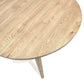 VAASA ROUND OAK DINING TABLE - 120CM