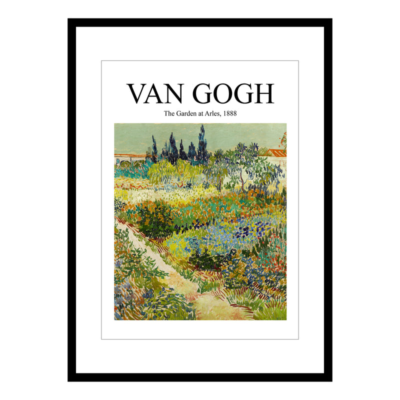 Van Gogh The Garden at Arles 1888 Framed Print