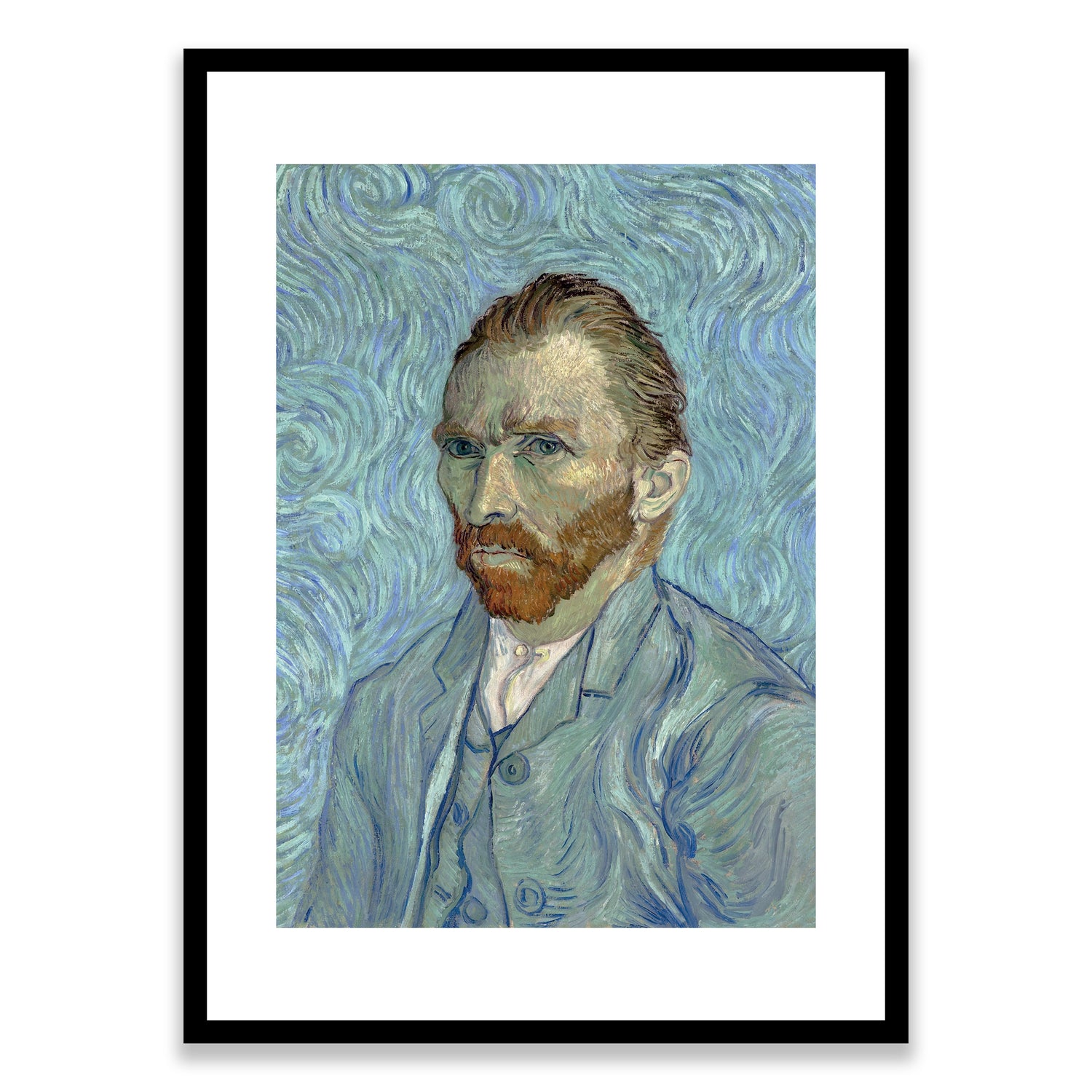 Van Gogh Blue Self Portrait Framed Print