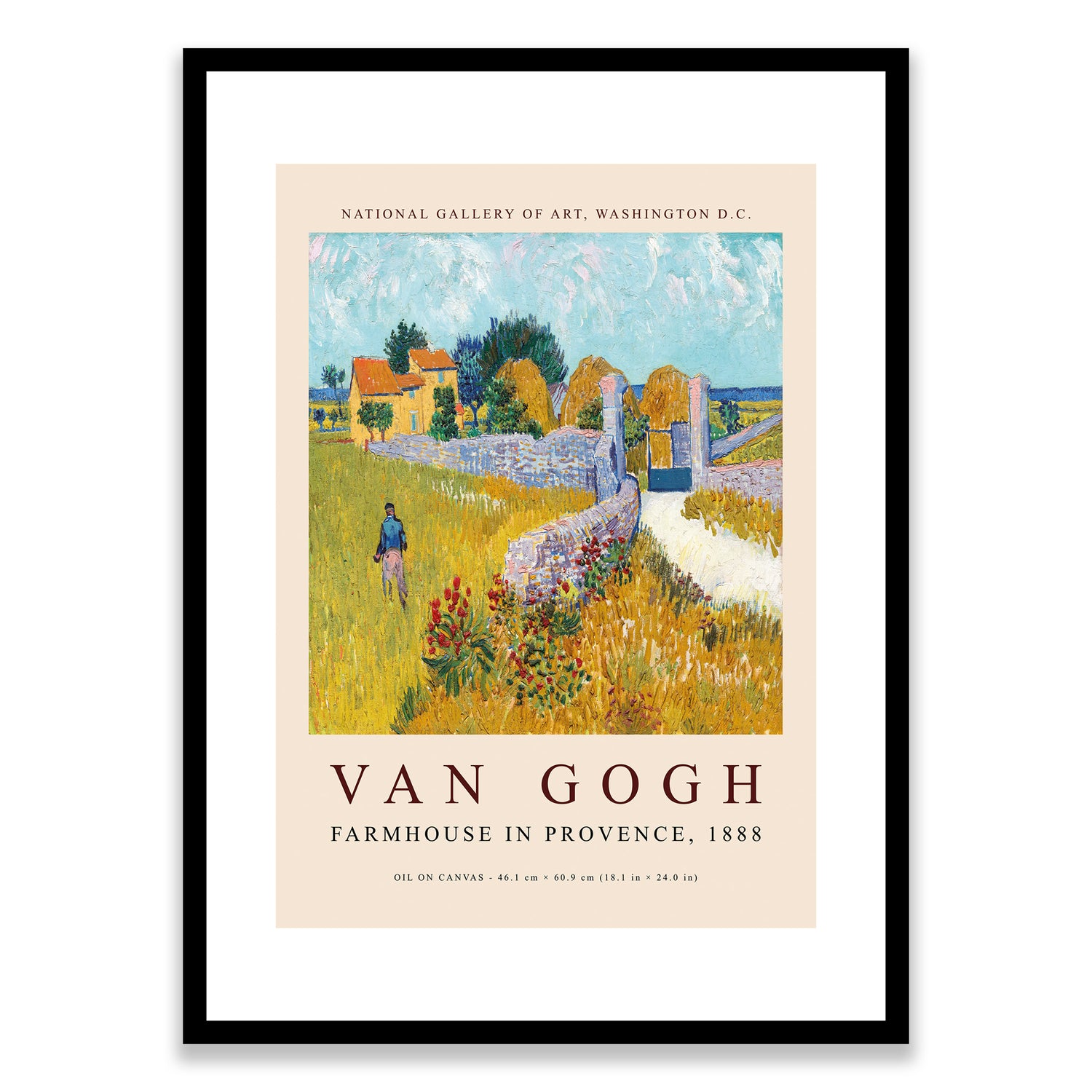 Van Gogh Farmhouse in Provence 1888 Framed Print