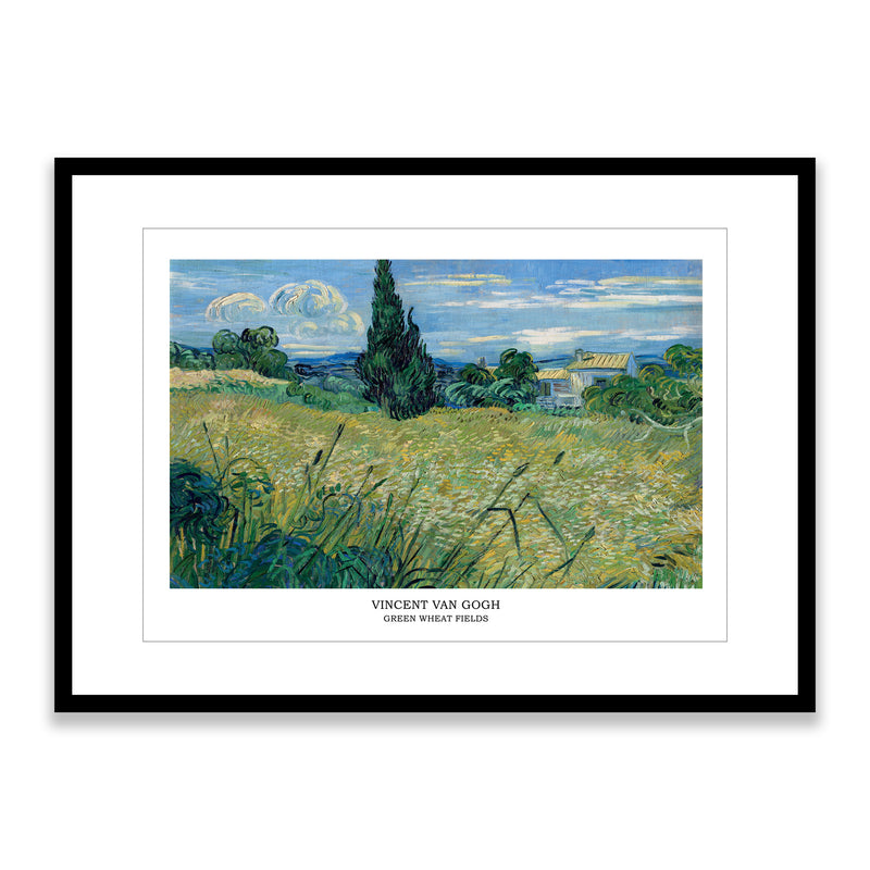 Van Gogh Green Wheat Fields Framed Print