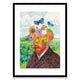 Van Gogh with Flowers Framed Print