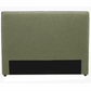 VOUGE WITH PIPED EDGE DOUBLE/QUEEN - FABRIC OLIVE