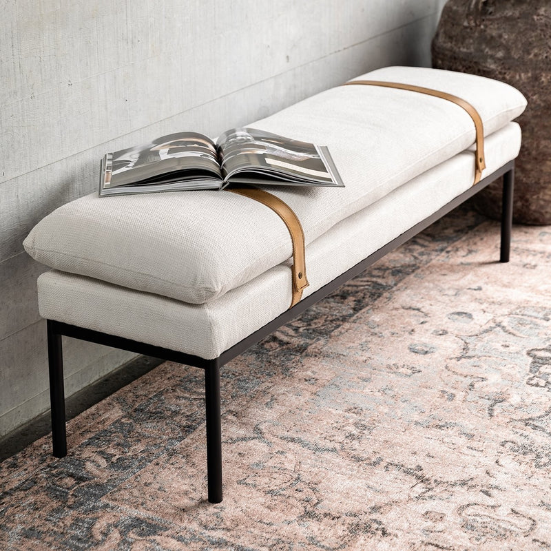 Baxter Fabric Ottoman / Bench