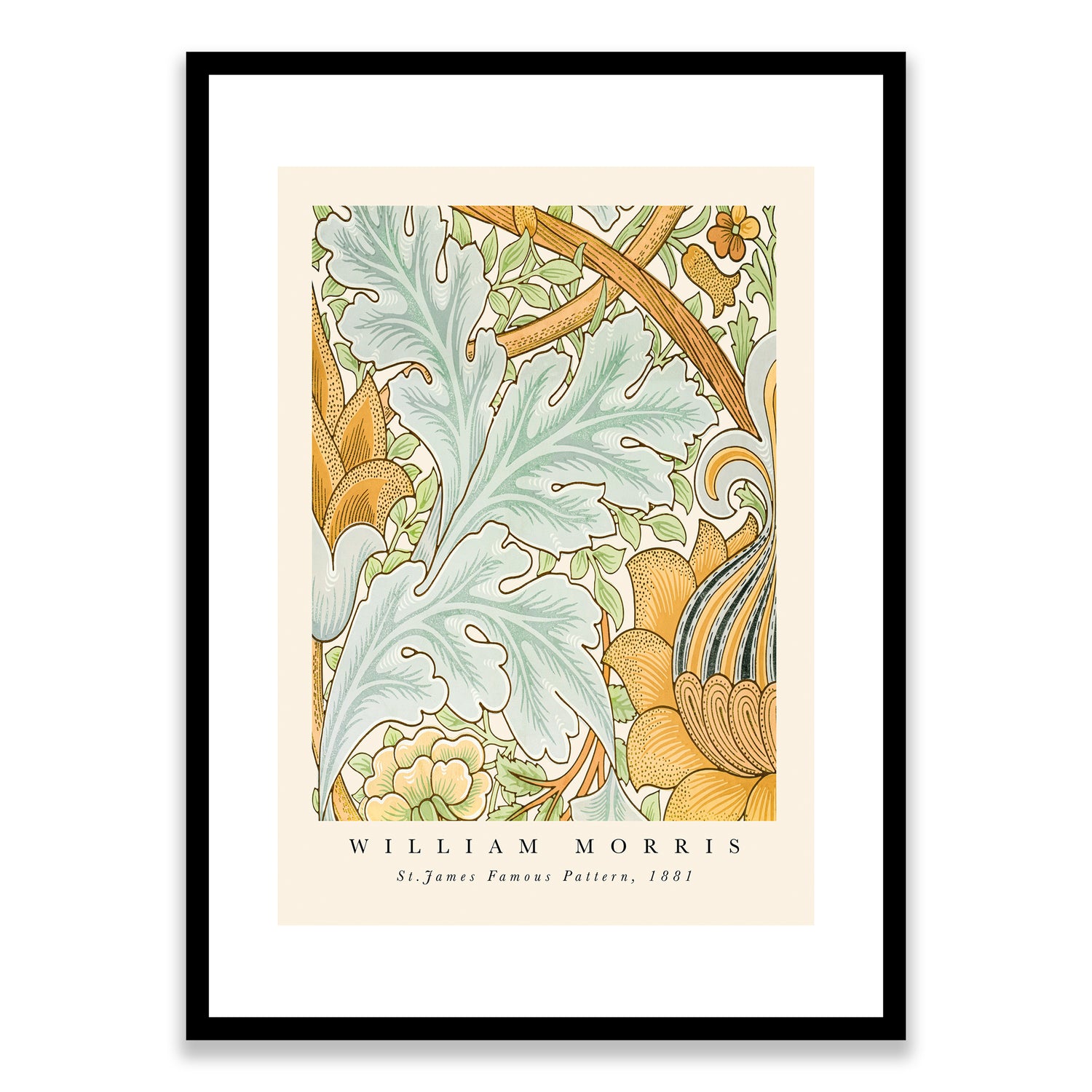 William Morris St James Famous Pattern 1881 Framed Print